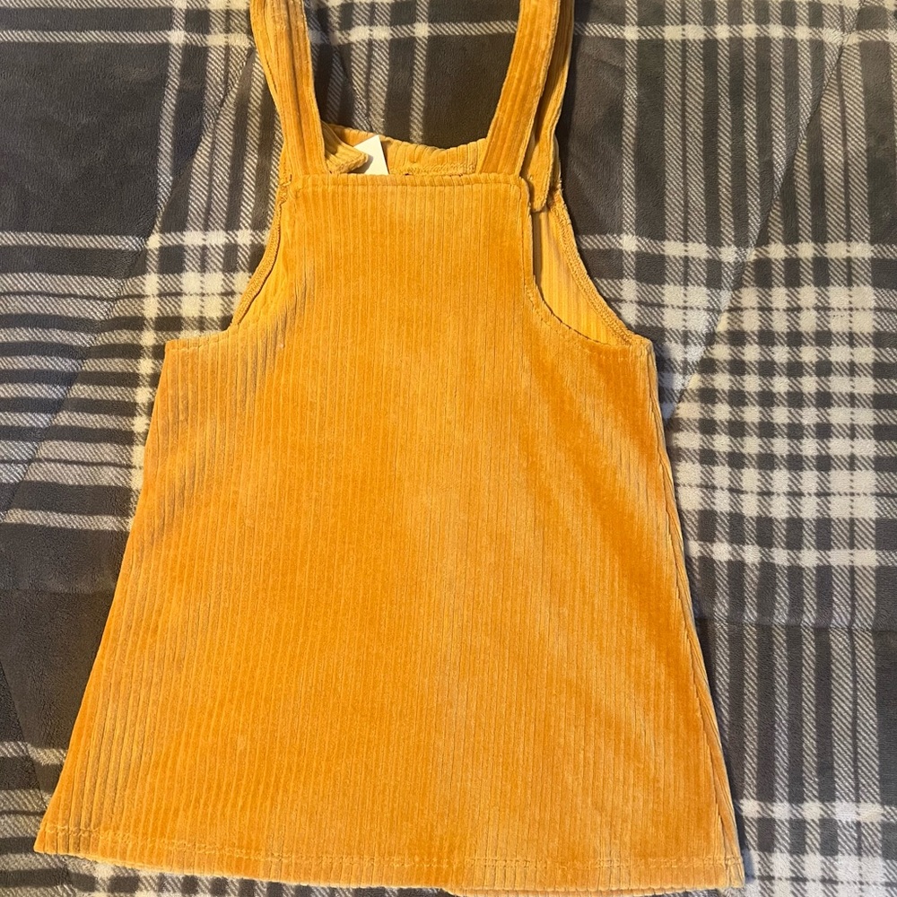 HP!! 🎉NWT Toddler girl orange corduroy dress - Picture 2 of 2